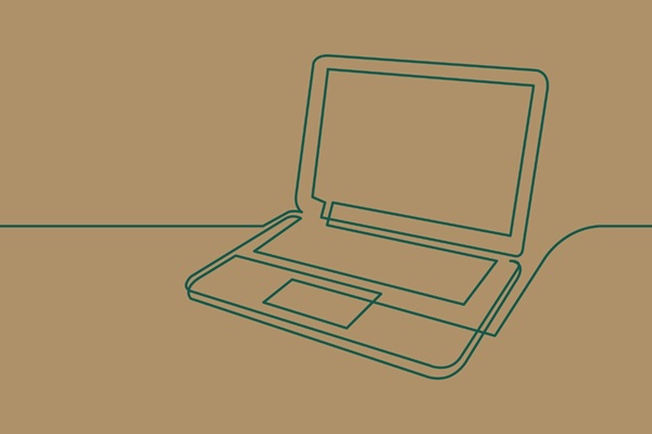 Stregtegning labtop | Lederne