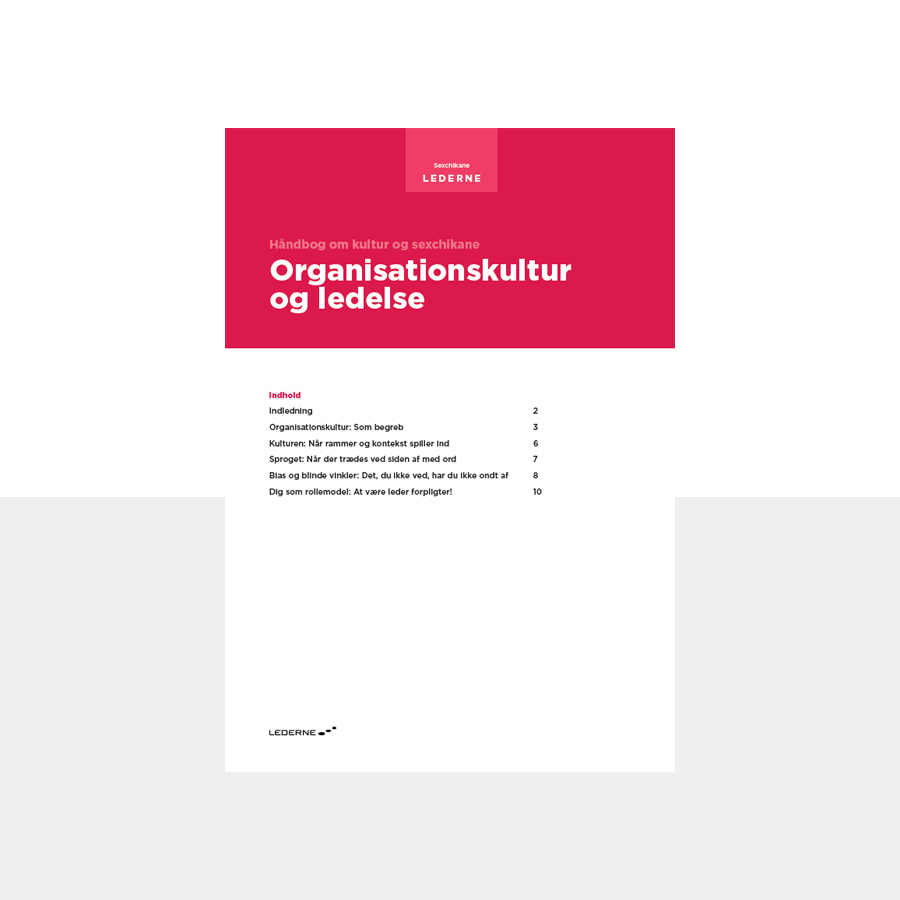 Her kan du downloade håndbogen om kultur og sexchikane.